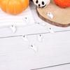 Cuentas de madera con forma de mueca de Halloween, cuentas de madera con forma de mueca, cuentas de madera de colores, cuentas de madera, cuerda de cáñamo, borla DIY, accesorios para el hogar