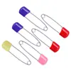 Alfileres de Seguridad de Colores para Bebés y Niños, Alfileres de Acero Inoxidable para Asegurar Ropa, Clips de Papel de Plástico, Pines Grandes y Pequeños