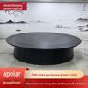 Mesa de Jantar Elétrica de Madeira Maciça Multi-camadas Foshan Furniture Mesa para Hot Pot de Restaurante Mesa de Jantar de Hotel Mesa Giratória Manual Mesa Redonda Grande