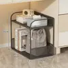 Estantería de almacenamiento tipo carrito pequeña muy atractiva, estante de almacenamiento multicapa, estantería para juguetes, estante de pie debajo del escritorio para oficina, estante para snacks para sala de estar