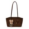 Bolsa de Axila de Luxo para Mulheres 2025 Nova Bolsa Tote de Grande Capacidade para o Dia a Dia Bolsa de Ombro Único de Axila Retro de Nicho Tendência