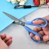 Venda Direta de Fábrica Material de Escritório Tesouras Aço Inoxidável Estudante Manual Corte de Papel Papelaria DIY Tesouras Podem Ser Personalizadas