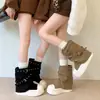 Botines de Tobillo con Suela Gruesa para Mujer que Aumentan la Altura 2026 Otoño Nuevo Estilo Botines Cortos con Hebilla Plataforma que Aumenta la Altura Retro Adelgazantes Botas de Moda