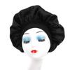 Suministro transfronterizo de gorra redonda de ala ancha elástica de color gorra de dormir de seda de color sólido césped de salón de belleza gorra para quimioterapia