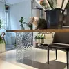 Pata de Mesa Transparente de Acrílico con Gradiente Negro Soporte Curvo Mesa de Café Isla Soporte Pata de Mesa Pie de Mesa