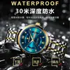 Poedagar/Marca Poedagar 936 Reloj Impermeable para Hombre con Correa de Acero Doble Calendario Luminoso Reloj de Cuarzo Transmisión en Vivo