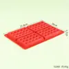 Molde de Silicona para Galletas de Chocolate tipo Waffle de 12 Piezas Cuadrado con Rejilla de Waffle Molde para Pastel Helado Dulces