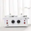 Máquina para derretir cera de doble quemador al por mayor, olla para derretir jabón de aceite esencial hecho a mano, horno de fusión de doble cabezal con baño maría a temperatura constante, herramientas para hornear, máquina para derretir mantequilla