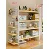 Prateleira de Armazenamento para Mesa, Organizador de Mesa, Estante Multi-Nível para Exibição de Livros, Painel Perfurado para Mesa de Escritório