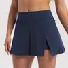 Falda deportiva TK para yoga, falda de dos piezas, falda de tenis, cintura alta, ropa de fitness, ropa de yoga para correr al aire libre y ocio para mujer