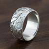Anillo de mujer Cao Shi TEMU, nuevo y popular, con diseño de vid en relieve simple, anillo de moda, joyería conmemorativa de viaje