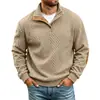 Ropa de hombre para primavera y otoño, talla europea, sudadera casual popular para hombre con cuello alto y manga larga para exteriores, suéter de punto jacquard, sudadera bordada