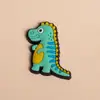 Capa de Celular Dinossauro Fofo Div Acessórios Pvc Borracha Macia Etiqueta Acessórios Feitos à Mão Charms para Crocs Fivelas de Sapato em Estoque