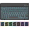 Adecuado para iPad 110ª Generación Teclado Bluetooth Luminoso Desmontable Funda Protectora A16 Ranura para Lápiz Magnético Funda para Tablet Ratón Pelo