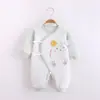 22 Modelos Nuevos de Mamelucos para Bebé, Ropa de Recién Nacido de Tres Capas Cálida con Cierre Frontal Protectora de Barriga, Monos para Bebé, Ropa Postparto para Primavera y Otoño