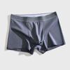 Cueca Masculina de Algodão Penteado 50 Fios Algodão Puro Entrecoxa Cintura Média Boxer Fabricante Zhongshan Modelagem Estéreo de Uma Peça Respirável e Antibacteriana