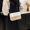 Bolso Pequeño con Textura Retro para Mujer 2025 Verano Nuevo Casual Color Contrastante Bolso Cuadrado Pequeño Moderno y Elegante Bolso Bandolera para Viajero