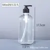 Garrafas Boston transparentes em estoque, vários tamanhos, garrafas de vidro vazias com conta-gotas e bomba para dispensar álcool em gel, loção e cosméticos