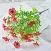 Eucalipto de Siete Ramas Verde Artificial de Gran Venta Flores de Plástico Violetas Fondo para Fotografía Arte Floral Flores Artificiales para Bodas