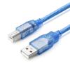 Cable de datos azul transparente USB 2.0 Cable adaptador AM a BM Cable de impresión USB USB macho a B macho Plus 64 Serie 1