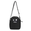 Bolsa Transversal Fantasma Branca Minimalista - Pequena Bolsa de Ombro de Nylon para o Dia a Dia