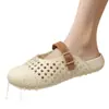 Nuevos zuecos de verano para mujer, zapatos de jardín, pantuflas transpirables antideslizantes de doble uso para interior, sandalias de playa para exterior