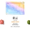 Sanze No.05 Caja Desechable para Sushi de Plástico Comercial de Alta Gama Estilo Japonés Impresa Sashimi Anti-vaho Cuadrada para Comida