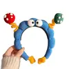 Tiara de Cogumelo com Olhos Grandes Fofa para Mulheres Doce Topo Craniano Faixa de Cabelo para Lavar o Rosto Pin de Cabelo para Fotos Acessório de Cabeça