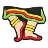 Zuecos estilo bangladesí con dijes de goma suave de dibujos animados para zapatos, coloridos y versátiles, lindos y únicos, accesorios de calzado exóticos