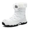 Zapatos de Algodón de Invierno Transfronterizos de Talla Grande Botas de Nieve para Mujer Botas Cálidas de Media Caña Forro Polar Acolchado Grueso Botas de Senderismo para Exterior del Noreste