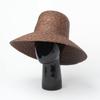 Sombrero de paja de ala ancha tipo cuenco de paja colorido nuevo para Primavera y Verano, protección solar para viajes al aire libre, parasol, sombrero de paja de ala ancha grande para playa