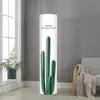 Estilo Japonés Coreano Cubierta de Polvo Cilíndrica de Cobertura Total para Aire Acondicionado Cubierta de Polvo Vertical Redonda para Máquina de Gabinete Tela con Dibujos Animados Cubierta para Aire Acondicionado