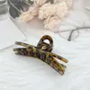 Pinza de Pelo de Alto Nivel con Forma de Cruz para Mujeres, Pinza de Tiburón con Estampado de Leopardo, Pinza para el Pelo Grande Nueva 2025, Accesorio para el Pelo con Pinza para Volumen Capilar Grande
