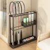 Suporte de armazenamento para raquetes de badminton, suporte de exposição de ferro, caixa de armazenamento para raquetes, suporte de chão para equipamentos esportivos para esportes com bola