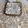 Contas de Bola de Cristal Branco Natural, Acessórios de Joias Exquisitos e Versáteis