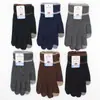 Guantes de Invierno para Hombre con Pantalla Táctil de Dedos Completos 2026 Hilo de Lana Engrosado Adulto Lana Cálida para Exteriores Venta al por Mayor