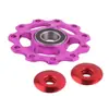 Accesorios de rueda guía de velocidad variable para bicicleta rueda guía de bicicleta de montaña rueda guía de dial trasero de transmisión rueda guía CNC de ánodo multicolor