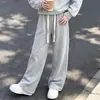 Conjunto de Moletom com Gola Polo Patchwork e Calça Wide-Leg Estilo Coreano para Crianças Maiores, Tendência Primavera e Outono 2026