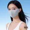 Mascarilla de Protección Solar de Verano para Mujer, Protección Ocular Sin Costuras, Mascarilla Tridimensional Fresca y Transpirable, Protección UV de Seda de Hielo UPF50+