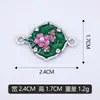 Exquisito Pulsera y Collar de Flor de Perla con Goteo de Aceite Incrustada de Diamantes para Bricolaje, Accesorios de Joyería Transfronterizos, Venta Directa del Fabricante, Se Puede Mezclar al por Mayor