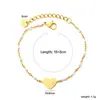 Pulsera de cuentas de semillas de esmalte de colores para joyería transfronteriza, pulsera versátil simple de oro de 18 quilates con forma de cruz, corazón, elefante para mujer