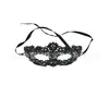 Máscara de Renda Elegante Preta Festa de Halloween Baile de Máscaras Meio Rosto Máscara para Olhos Máscara Veneziana Sexy para Mulheres