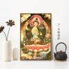 Pintura decorativa de estilo retro thangka para pasillo de sala de estar, estatua de Buda de Dunhuang, impresiones artísticas, nuevo mural de pintura colgante de Bodhisattva de estilo chino