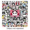 100 Pegatinas Originales de Grafiti de Panda Dibujo Animado Lindo Animal Pintado a Mano DIY Funda para Teléfono Móvil Maleta Pegatinas Impermeables