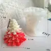 Navidad Árbol de Navidad Campana de Navidad molde de silicona de azúcar DIY chocolate gota de pegamento aromaterapia molde de yeso vela