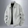 Chaqueta de Moto de Primavera para Hombre Estilo Nuevo Holgada Moda Americana Marca Ropa de Trabajo Casual Solapa Cremallera Superior