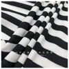 386 # Resumen de Costilla de Algodón de Imitación (1*1) Tela Rayada Teñida en Pozo 230g Camiseta de Capa Base Suspbottomer