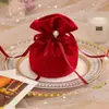 Bolsa de Dulces para Boda, Bolsa de Terciopelo de Lujo para Boda, Recuerdo de Boda, Caja de Dulces para Boda, Bolsa de Dulces de Compromiso Estilo Ins