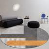 Alfombra Redonda Nórdica Sala de Estar Sofá Mesa de Centro Manta Hogar Antideslizante Felpudo Oficina Silla de Ordenador Absorbente de Agua Resistente al Desgaste Alfombra de Piso