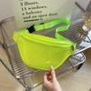 Bolsa de Cintura Esportiva de PVC Transparente, Tendência, Fresca e Simples, Bolsa Transversal, Bolsa de Peito para Roupas Casuais de Trabalho, Com Logo Impresso